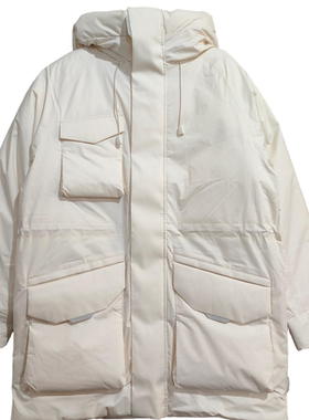 New Balance男女运动休闲中长款保暖羽绒服NPD4Z043-IV