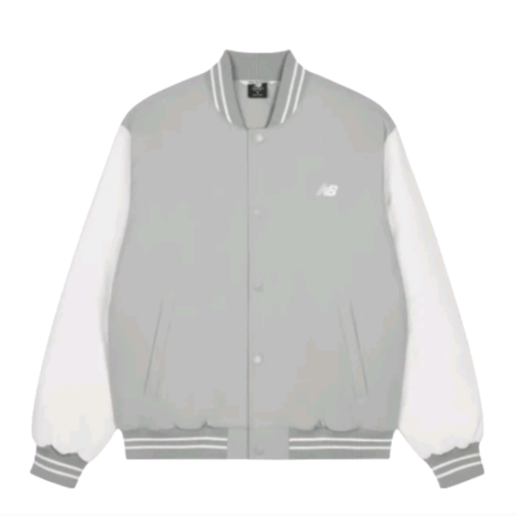 New Balance 撞色拼接棒球服单排扣棉服 男款AMJ33332-TAG