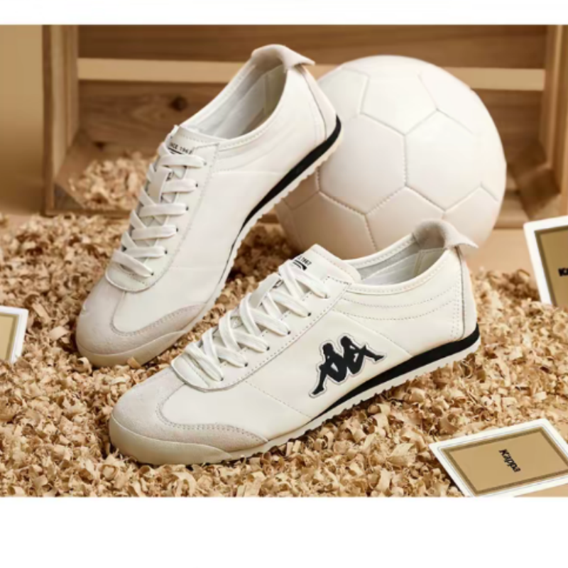 Kappa卡帕男女休闲小白鞋防滑耐磨低帮板鞋 K0EY5MM25CJ-0106