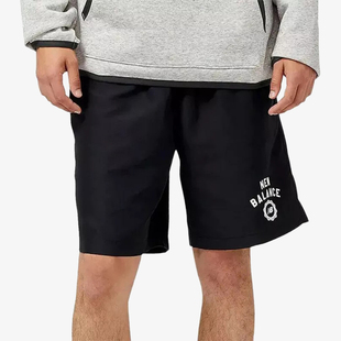 New BalanceNB男夏季舒适运动梭织速干短裤MS31905-BK