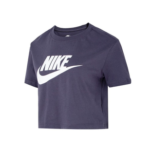 Nike/耐克女子纯棉透气短款宽松运动休闲短袖T恤 BV6176-015