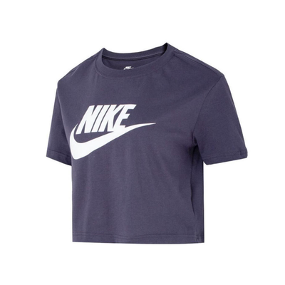 Nike/耐克女子纯棉透气短款宽松运动休闲短袖T恤 BV6176-015