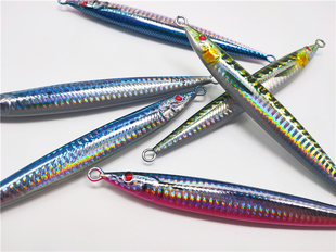 新款小杰克赝品油滚子铁板150克快抽慢摇3D鱼皮仿真拟真铅鱼假饵