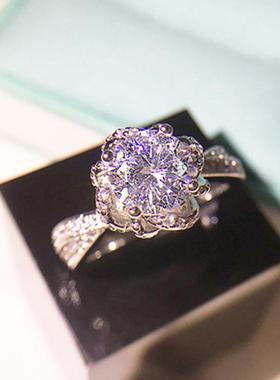 JZ248钻戒花苞高托缠绕爱神降临1.5克拉戒指华丽宫廷镂空