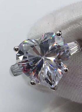 JZ2802克拉心形高碳钻戒指