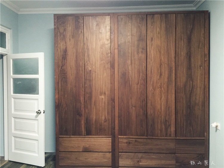 秋山匠人北欧中日式定制黑胡桃木