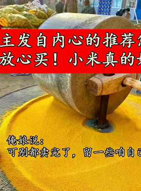 （您放心！俺媳妇坐月子喝的小米）山西农家自种黄小米石碾老品种