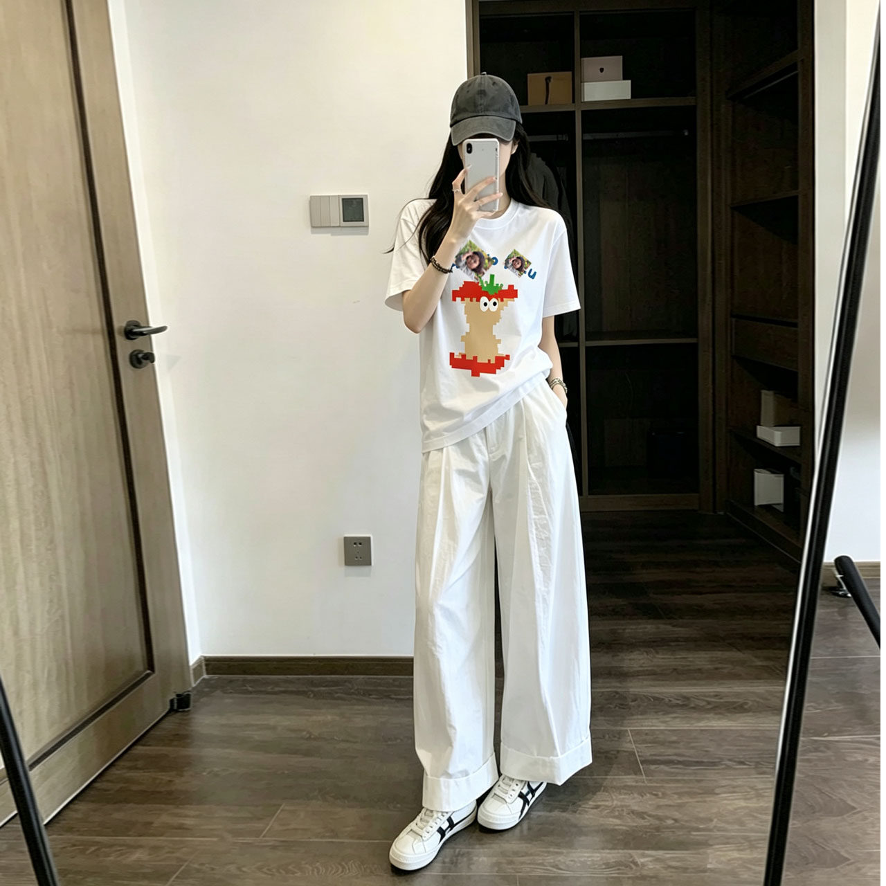 素然动物园联名系列26夏季新款减龄户外女式童趣棉质短袖T恤