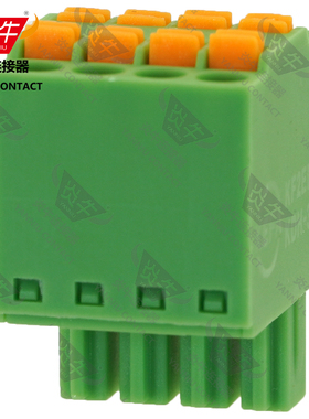 3.5mm炎牛插拔接线端子YN2EDGKDH/KF2EDGKDH/ TFMC1,5-ST二进一