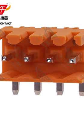 3.5mm炎牛魏德米勒橙色开口弯针座PCB接线端子YN2EDGJR/KF/SL3.5