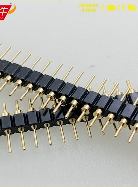 原装台湾正凌精工/Nextron 2.54mm单排针 单排圆针1*40P镀金