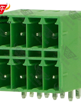 3.5mm炎牛双排弹簧接线端子针座YN15EDGRHB/KF2EDGKRH/MCDN1.5-G1