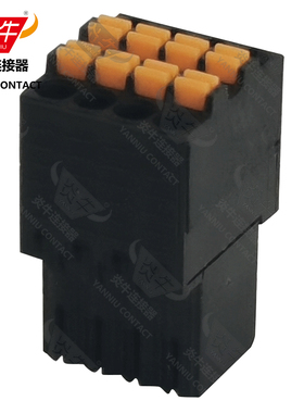 2.54mm炎牛Dinkle双层接线端子插头YN15EDGKDH/JL/0156/KF2EDGKE