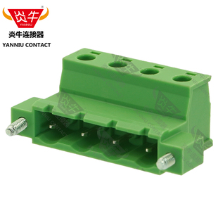 7.62mm炎牛插拔式PCB接线端子YN2EDGKRM/KF2EDGRKM/GIC 2,5 STF