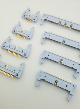 2.54mm台湾正凌精工Nextron带卡扣牛角插座DC2直针10P-64P镀金