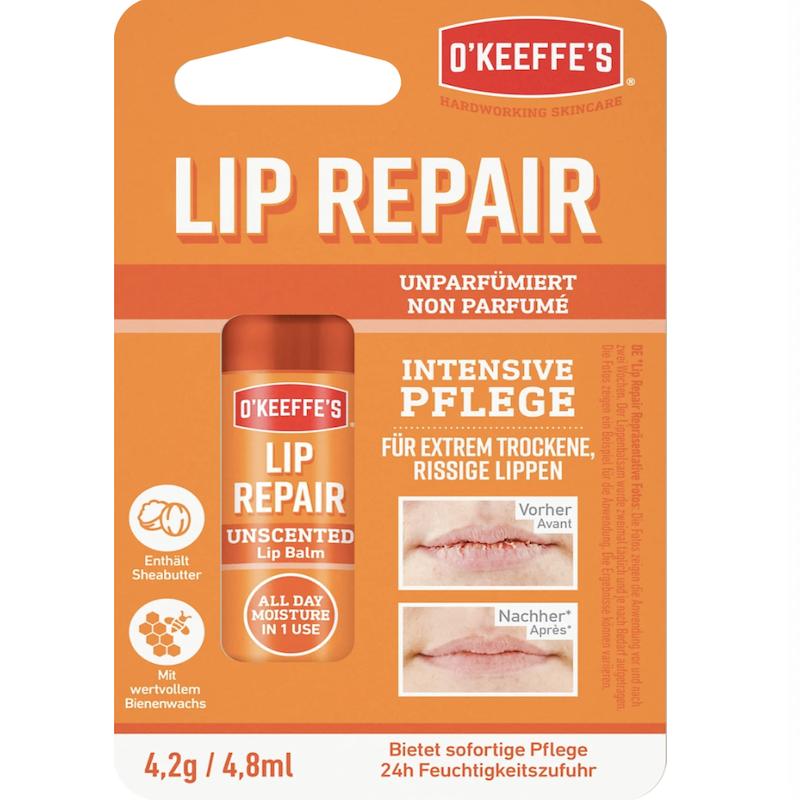 德国直邮 O'Keeffe's乳木果油蜂蜡修复润唇膏 滋润保湿 极度干燥