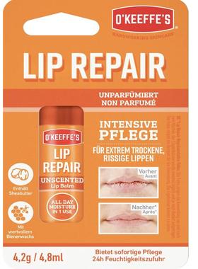德国直邮 O'Keeffe's乳木果油蜂蜡修复润唇膏 滋润保湿 极度干燥