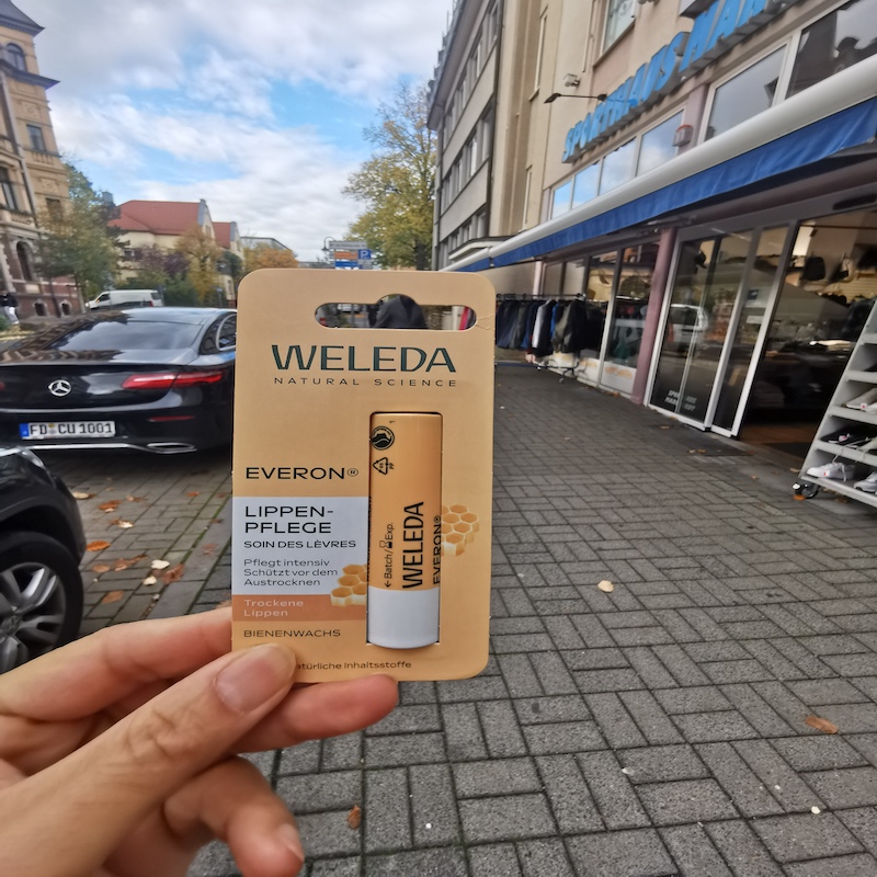 德国直邮Weleda维蕾德天然有机蜂蜜滋润唇膏补水保湿宝宝孕妇4.8g
