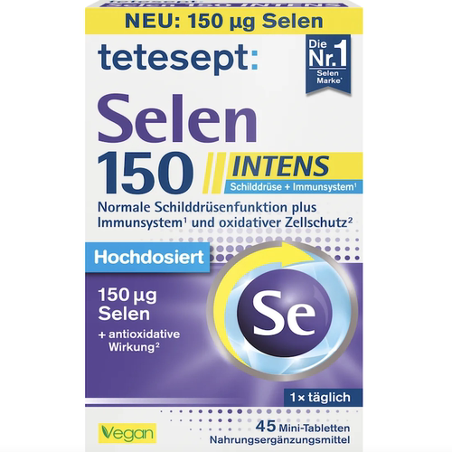 德国dm超市代购直邮 tetesept Selen 150 Intens补硒元素迷你片