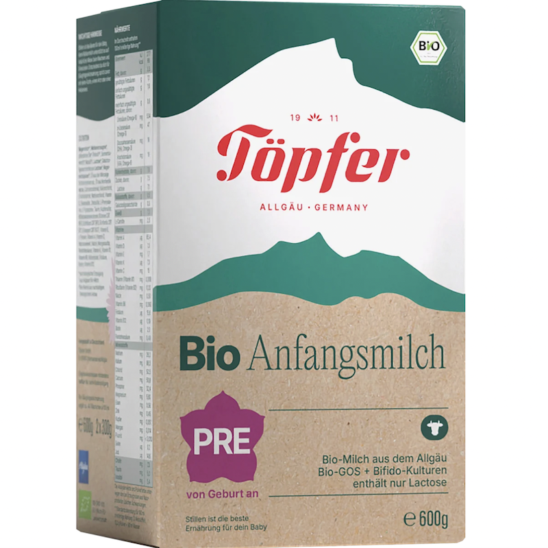 德国直邮 Topfer BIO特福芬有机新生婴幼儿配方牛奶粉Pre 1 2 3段