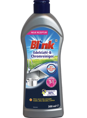 德国直邮 Blink 不锈钢清洁剂 光泽护理 陶瓷 金属银锡铜 300ml