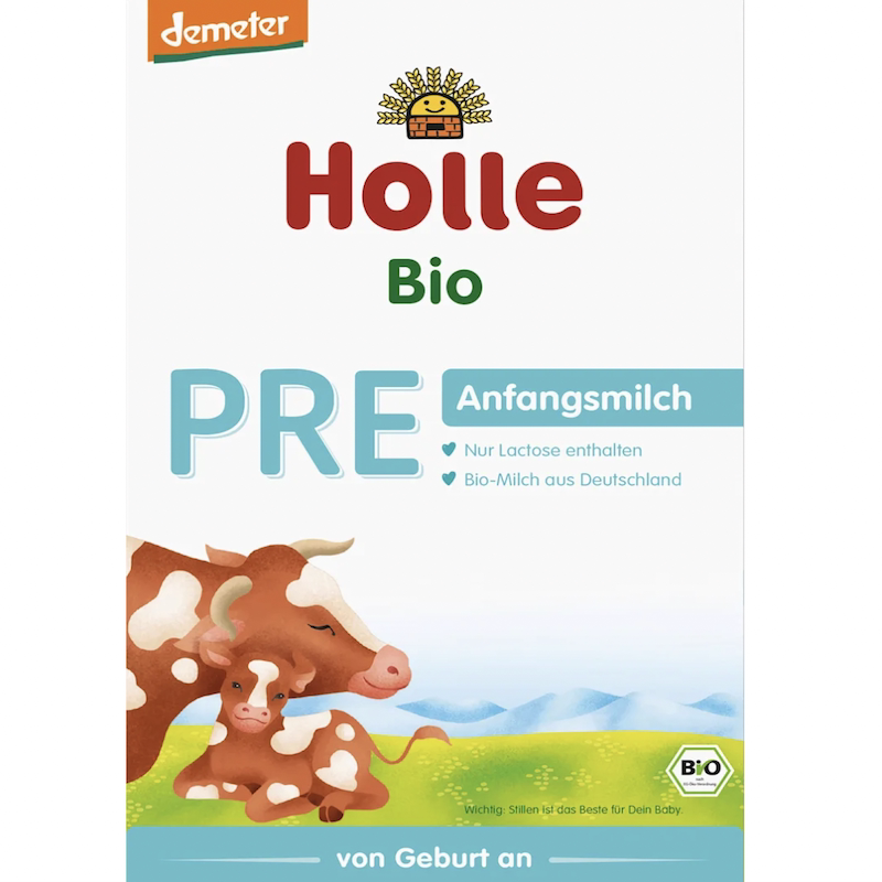 德国直邮 Holle BIO有机婴幼儿牛奶粉pre段1段400g 2段3段4段600g