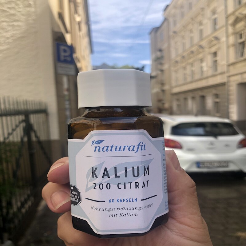 德国直邮 naturafit Kalium 200 Citrat天然有机柠檬酸钾植物胶囊