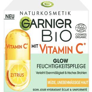 德国直邮GARNIER BIO Vitamin C Glow面霜反氧化日霜保湿焕白水光