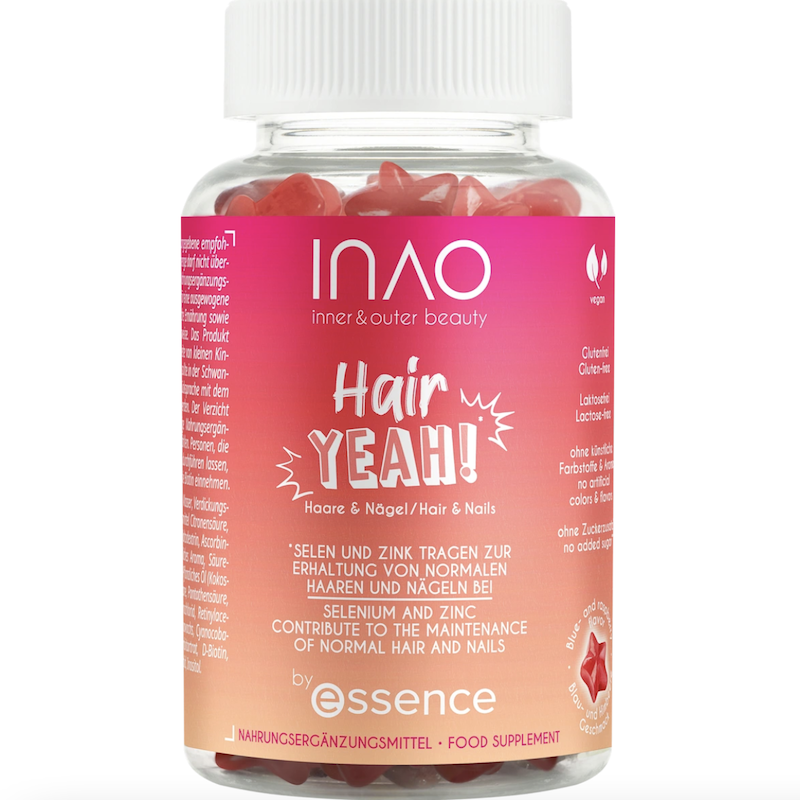 德国直邮INAO护发养肤护甲精华软糖 维生素C 胶原蛋白 无乳糖60粒