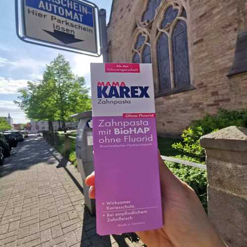 德国超市直邮karex准妈妈牙膏 新手妈妈牙膏 无氟蛀牙 修护牙釉质