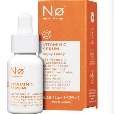 德国直邮 No Cosmetics VC虾青素精华 焕白肌肤 淡化黑色素反氧化