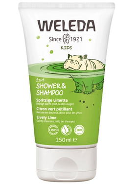 德国直邮 WELEDA Kids 2in1有机幼童青柠鲜橙洗发水沐浴乳二合一