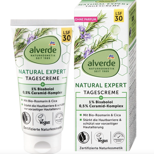 德国直邮艾薇德alverde NATURKOSMETIK Natural Expert积雪草面霜