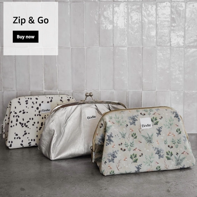 德国直邮 Elodie Details亚麻布婴儿尿不湿收纳包 化妆包 洗漱包