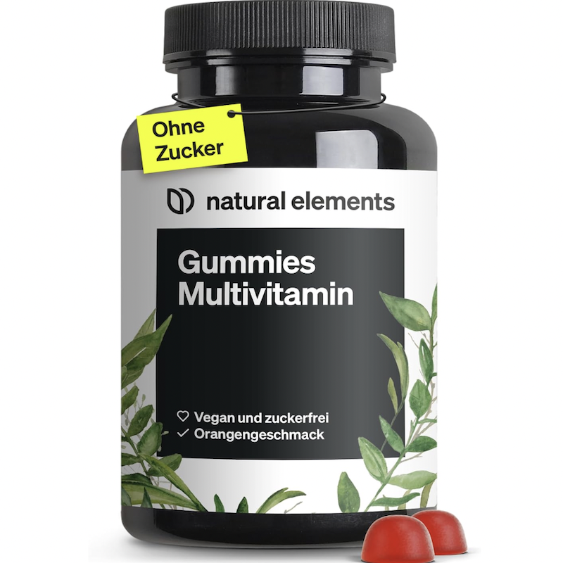 德国直邮 natural elements复合维生素果汁软糖 无糖 橙子味120粒