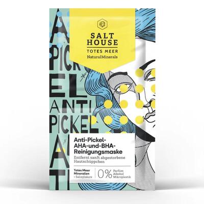 德国直邮 Salthouse死海矿物质净肤面膜 水光肌 肌肤屏障AHA BHA