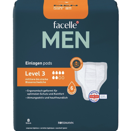 德国直邮facelle diskret MEN男士专用漏尿护垫 隔尿垫 舒适透气