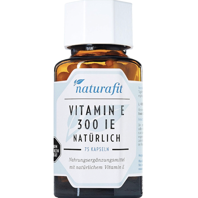 德国直邮 naturafit Vitamin E 300 IE 天然有机维生素VE胶囊