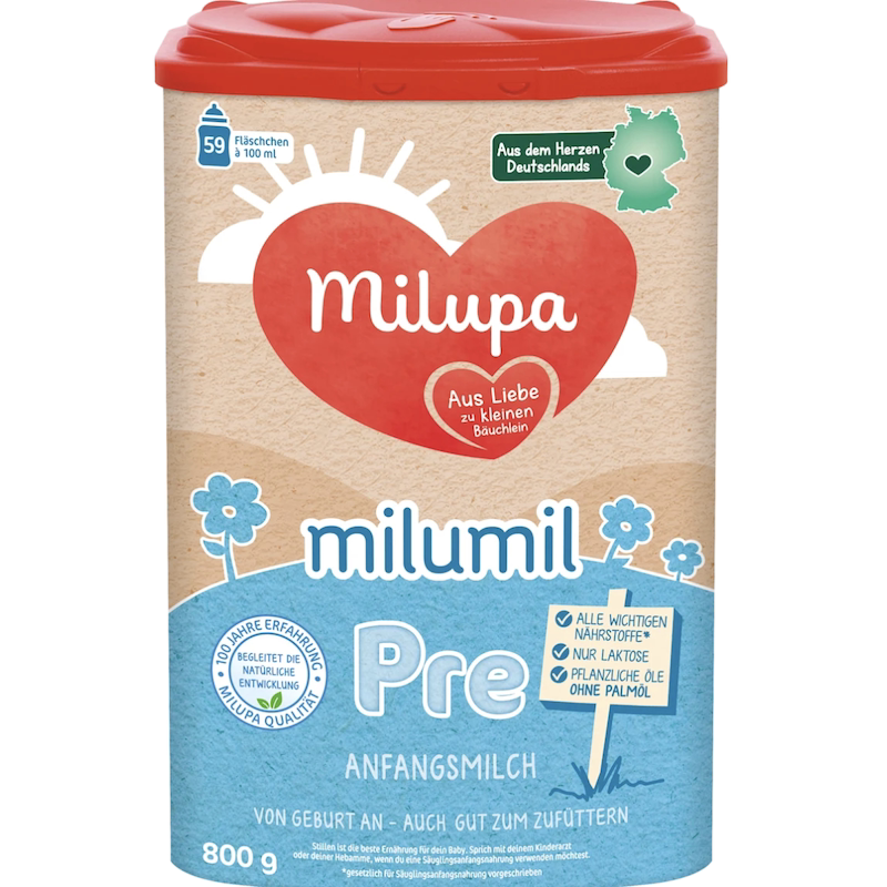 德国直邮 Milupa Pre Milumil 新生婴幼儿配方奶粉1段2段3段 原装