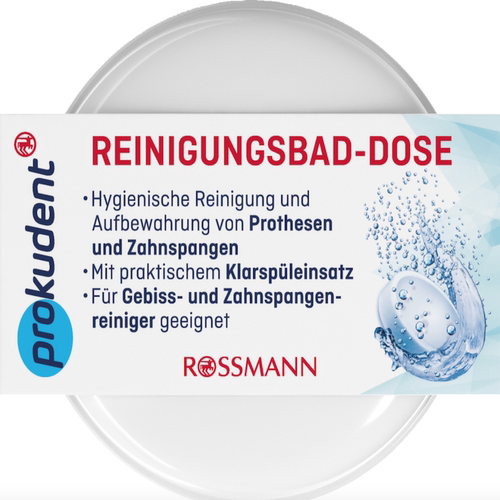 德国rossmann超市直邮 prokudent假牙清洁浸泡盒 收纳义齿保持器