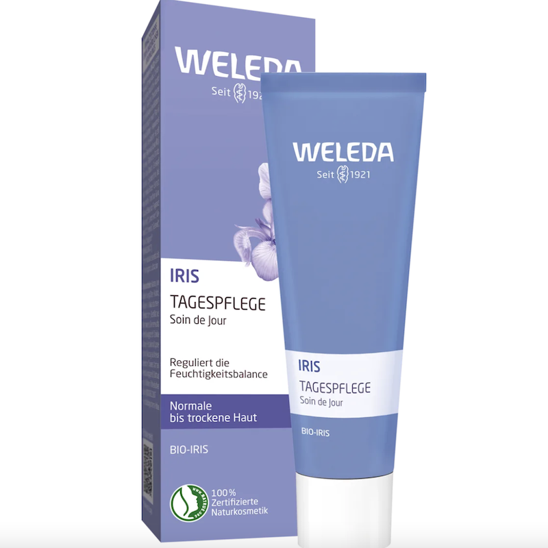 德国直邮 Weleda维蕾德鸢尾花水油平衡保湿日晚面霜 妆前保湿修护