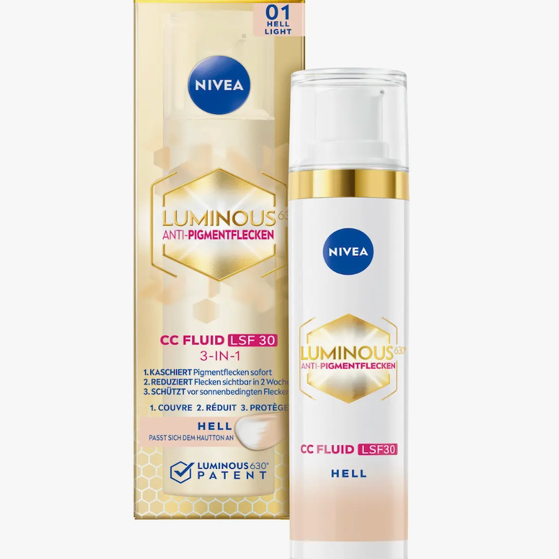 德国直邮NIVEA 630 亮白CC光感隔离霜 遮盖肌肤瑕疵 8周肤色净亮