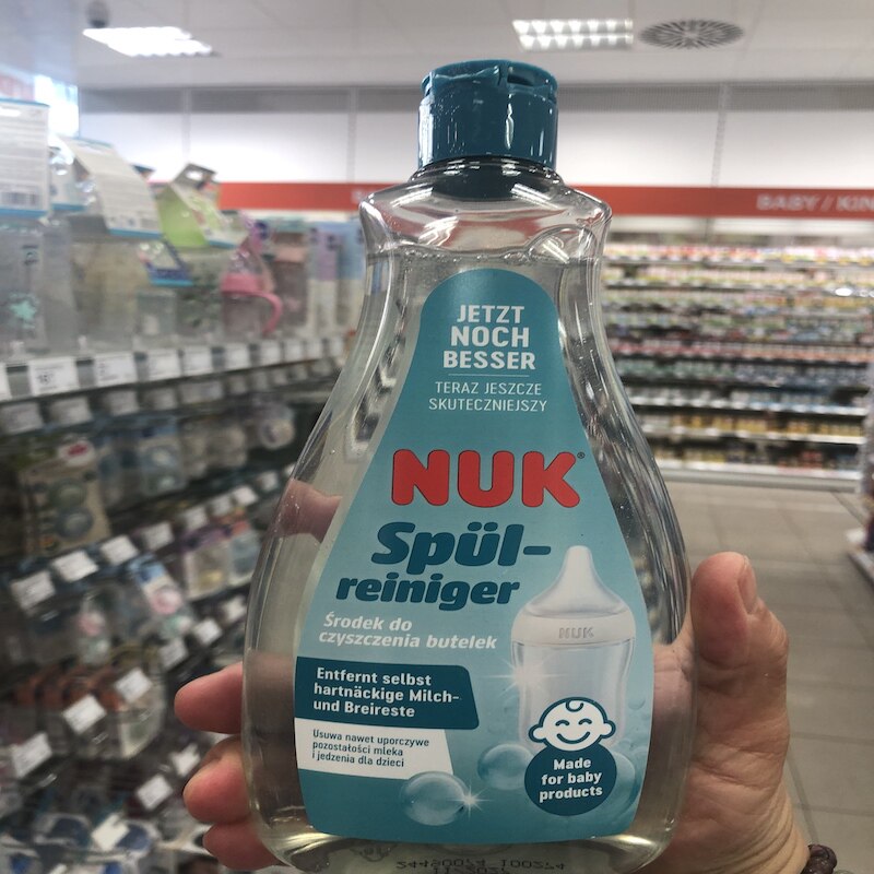 德国直邮 NUK奶瓶清洁液洗洁精婴儿宝宝奶嘴餐具玩具清洗剂不伤手