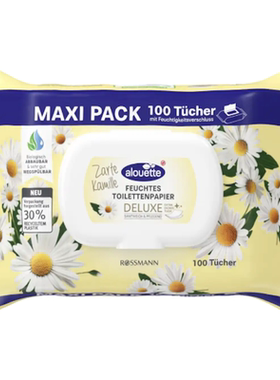 德国直邮 alouette纯水湿厕纸 无添加 温和清洁舒缓 有机天然植物
