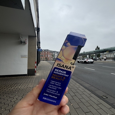 店主自用 德国直邮Isana再生均匀肤色滋润修复活力精华液夜间精油