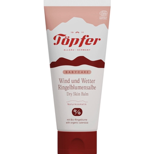 德国直邮Topfer有机天然植物婴儿面霜 秋冬防风 舒缓滋润保湿75ml