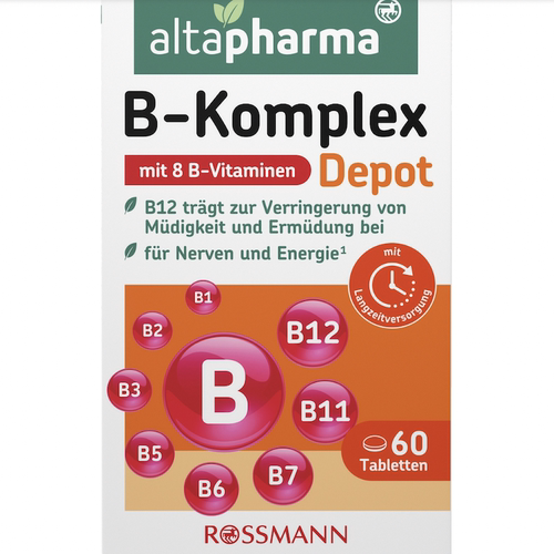 德国直邮 altapharma B-Komplex 复合维生素B族 VB缓释片60片