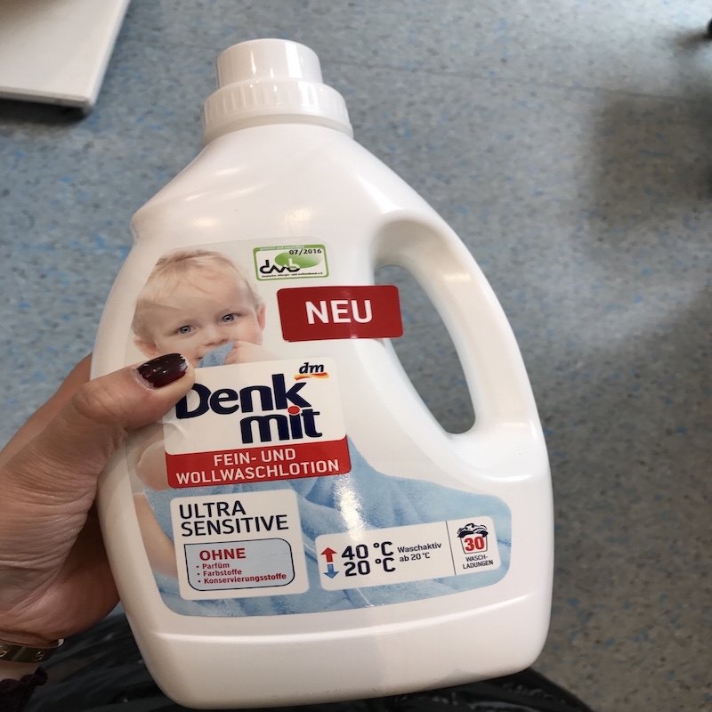 德国dm超市直邮 Denkmit白色彩色衣物洗衣粉 发灰泛黄污渍