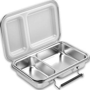 德国直邮 Rilli 儿童成人不锈钢午餐饭盒 防漏旅行野餐 无BPA PVC