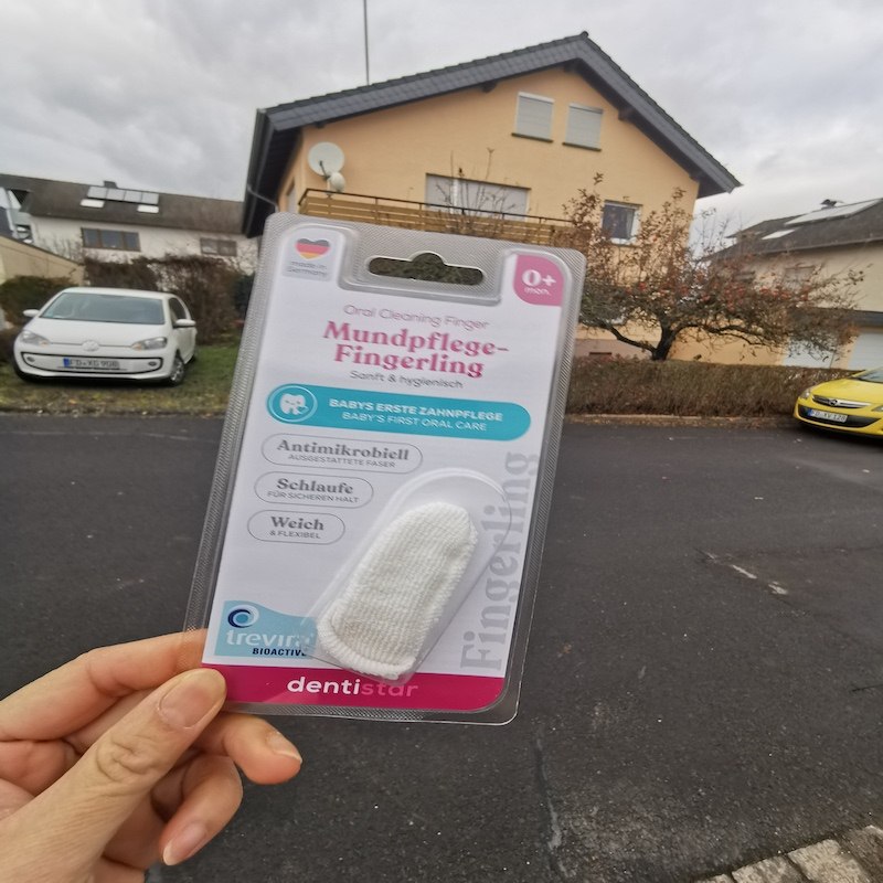 德国直邮dentistar婴儿手指牙刷 清洁按摩乳牙 舒缓牙龈 德国制造